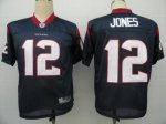 Jerseys Factory Cheap Texans #12 Jacoby Jones Blue Stitched NFL