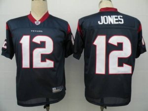 Jerseys Factory Cheap Texans #12 Jacoby Jones Blue Stitched NFL