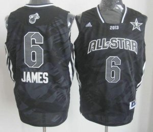 Jerseys Factory Cheap Heat #6 LeBron James Black 2013 All Star F