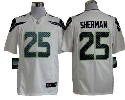 Jerseys Factory Cheap Nike Seahawks #25 Richard Sherman White Me