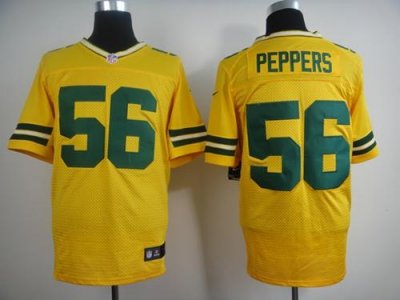 Jerseys Factory Cheap Nike Packers #56 Julius Peppers Yellow Alt