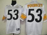 Jerseys Factory Cheap Steelers #53 Maurkice Pouncey White Stitch