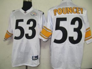 Jerseys Factory Cheap Steelers #53 Maurkice Pouncey White Stitch