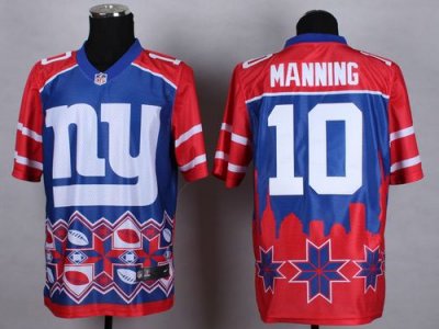 Jerseys Factory Cheap Nike Giants #10 Eli Manning Blue Men's Sti