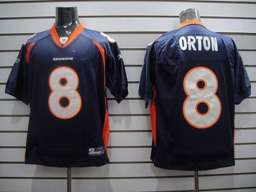 Jerseys Factory Cheap Broncos #8 Kyle Orton Blue Stitched NFL Je
