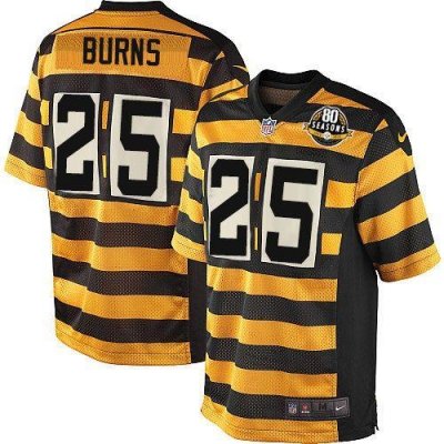 Jerseys Factory Cheap Nike Steelers #25 Artie Burns Yellow/Black