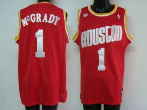 Jerseys Factory Cheap Rockets #1 Tracy McGrady Embroidered Red N