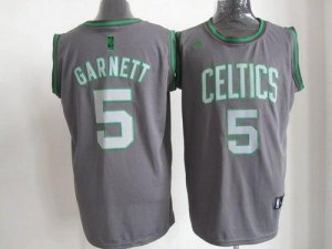 Jerseys Factory Cheap Celtics #5 Kevin Garnett Grey Graystone Fa