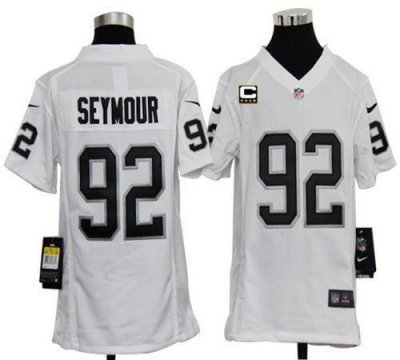 Jerseys Factory Cheap Nike Raiders #92 Richard Seymour White Wit
