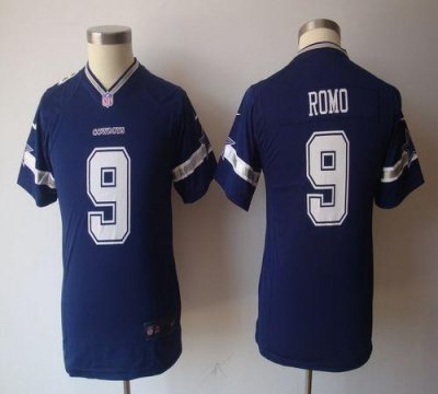 Jerseys Factory Cheap Nike Cowboys #9 Tony Romo Navy Blue Team C