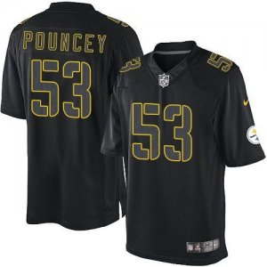 Jerseys Factory Cheap Nike Steelers #53 Maurkice Pouncey Black M