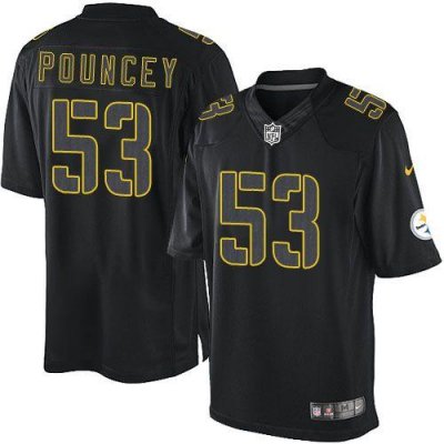 Jerseys Factory Cheap Nike Steelers #53 Maurkice Pouncey Black M