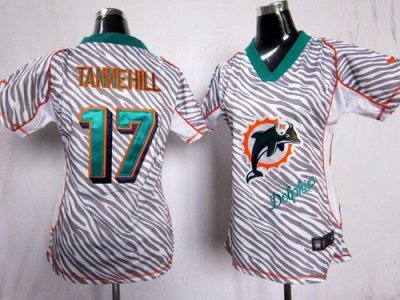 Jerseys Factory Cheap Nike Dolphins #17 Ryan Tannehill Zebra Wom
