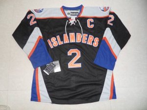 Jerseys Factory Cheap Islanders #2 Mark Streit Black Third Embro