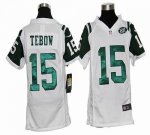 Jerseys Factory Cheap Nike Jets #15 Tim Tebow White Youth Embroi