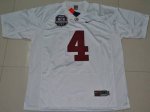 Jerseys Factory Cheap Crimson Tide #4 Mark Barron White 2012 BCS