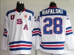 Jerseys Factory Cheap 2010 Olympic Team USA #28 Brian Rafalski E
