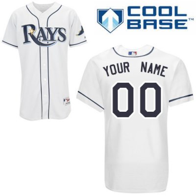 Jerseys Factory Cheap Rays Customized Authentic White Cool Base