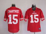 Jerseys Factory Cheap 49ers Michael Crabtree #15 Stitched Red NF