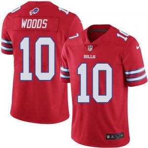 Jerseys Factory Cheap Nike Bills #10 Robert Woods Red Men's Stit