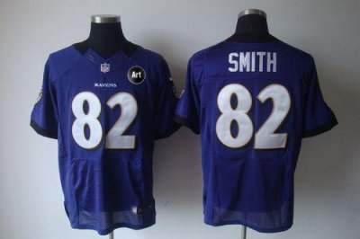 Jerseys Factory Cheap Nike Ravens #82 Torrey Smith Purple Team C