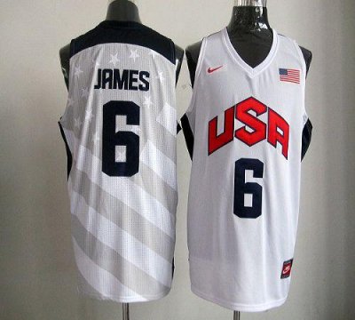 Jerseys Factory Cheap Nike 2012 Olympics Team USA #6 LeBron Jame
