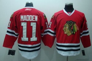 Jerseys Factory Cheap Blackhawks #11 John Madden Embroidered Red