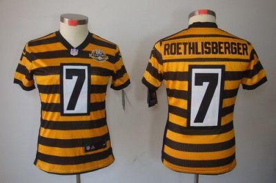 Jerseys Factory Cheap Nike Steelers #7 Ben Roethlisberger Yellow