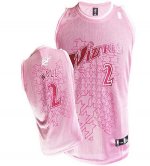 Jerseys Factory Cheap Wizards #2 John Wall Pink Women Fashion Em