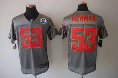 Jerseys Factory Cheap Nike 49ers #53 NaVorro Bowman Grey Shadow