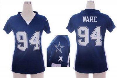 Jerseys Factory Cheap Nike Cowboys #94 DeMarcus Ware Navy Blue T