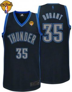 Jerseys Factory Cheap Thunder #35 Kevin Durant Black Graystone F