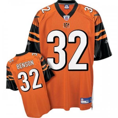 Jerseys Factory Cheap Bengals #32 Cedric Benson Orange Stitched