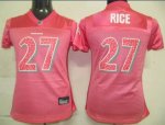 Jerseys Factory Cheap Ravens #27 Ray Rice Red Women's Sweetheart