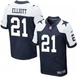 Jerseys Factory Cheap Nike Cowboys #21 Ezekiel Elliott Navy Blue