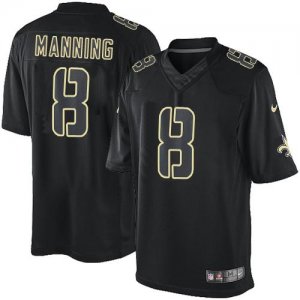 Jerseys Factory Cheap Nike Saints #8 Archie Manning Black Men's