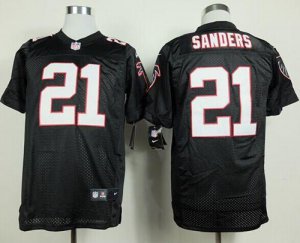 Jerseys Factory Cheap Nike Falcons #21 Deion Sanders Black Alter