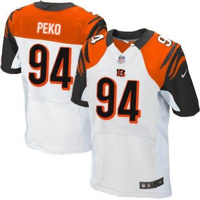 Jerseys Factory Cheap Nike Bengals #94 Domata Peko White Men's S