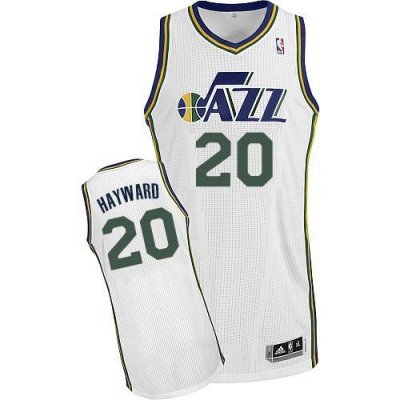 Jerseys Factory Cheap Revolution 30 Jazz #20 Gordon Hayward Whit
