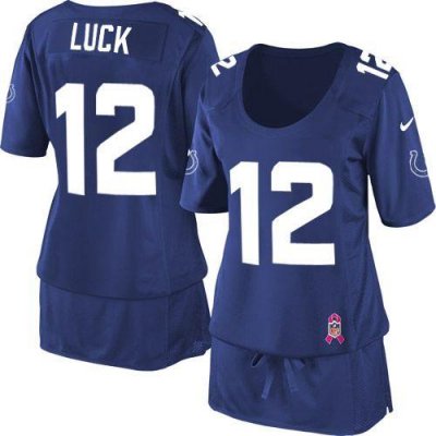 Jerseys Factory Cheap Nike Colts #12 Andrew Luck Royal Blue Team