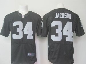 Jerseys Factory Cheap Nike Raiders #34 Bo Jackson Black Team Col