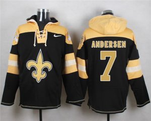 Jerseys Factory Cheap Nike Saints #7 Morten Andersen Black Playe