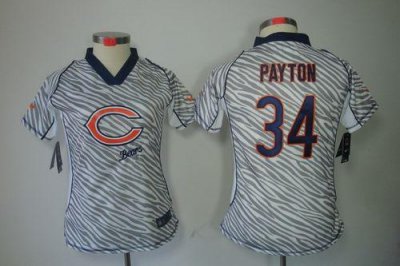 Jerseys Factory Cheap Nike Bears #34 Walter Payton Zebra Women's