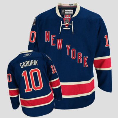 Jerseys Factory Cheap Rangers #10 Marian Gaborik Embroidered Dar