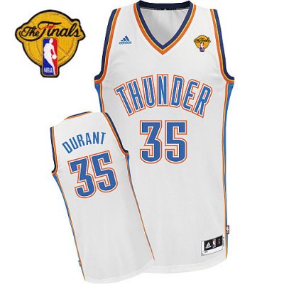 Jerseys Factory Cheap Revolution 30 Thunder #35 Kevin Durant Whi