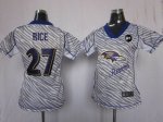 Jerseys Factory Cheap Nike Ravens #27 Ray Rice Zebra With Art Pa