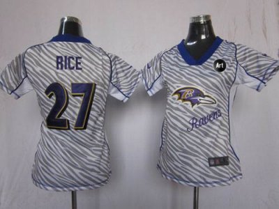 Jerseys Factory Cheap Nike Ravens #27 Ray Rice Zebra With Art Pa