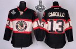 Jerseys Factory Cheap Blackhawks #13 Dan Carcillo Black New Thir