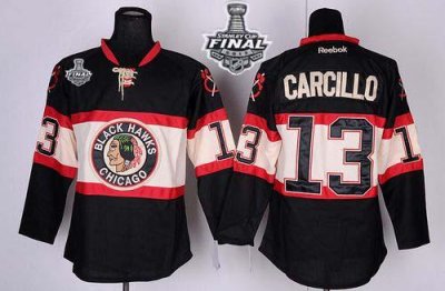 Jerseys Factory Cheap Blackhawks #13 Dan Carcillo Black New Thir