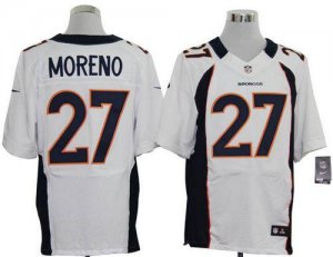 Jerseys Factory Cheap Nike Broncos #27 Knowshon Moreno White Men
